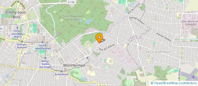 localisation de l'entreprise LTL EXPRESS  MONTFERMEIL