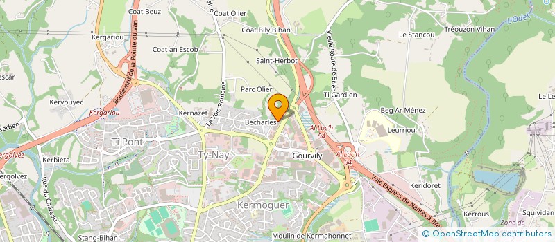 localisation de l'entreprise LTLA à QUIMPER