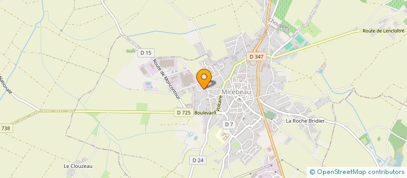 localisation de l'entreprise LTLL  MIREBEAU