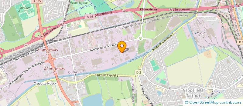 localisation de l'entreprise LTM à DUNKERQUE