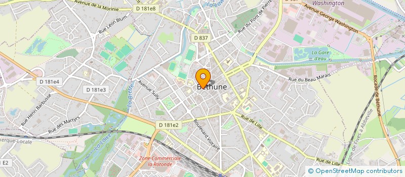 localisation de l'entreprise LTM  BETHUNE