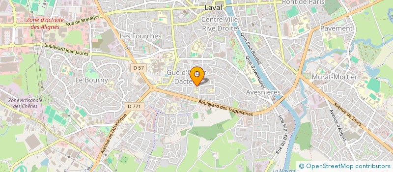 localisation de l'entreprise LTM A2V à LAVAL