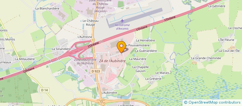 localisation de l'entreprise LTM CABLAGE à ANCENIS-SAINT-GEREON