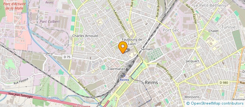 localisation de l'entreprise LTM COURTAGE  REIMS