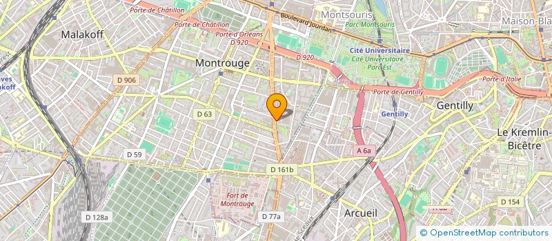 localisation de l'entreprise LTM PRODUCTIONS à MONTROUGE