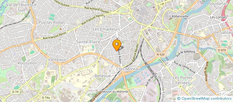 localisation de l'entreprise LTMJ à LIMOGES
