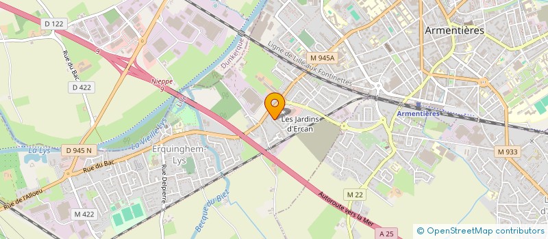 localisation de l'entreprise LTN DRONE EXPERTISE à ESTAIRES