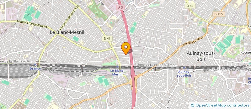 localisation de l'entreprise LTN TRANSPORTS à LE BLANC-MESNIL
