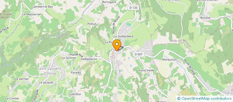 localisation de l'entreprise LTP-21  VAL D'OINGT