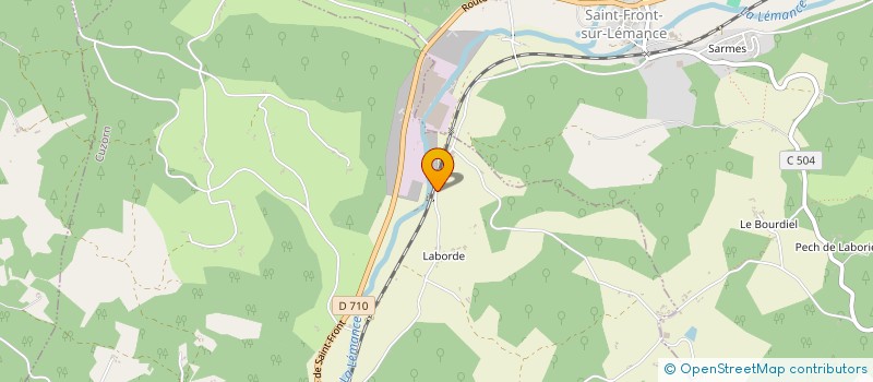 localisation de l'entreprise LTP à CUZORN