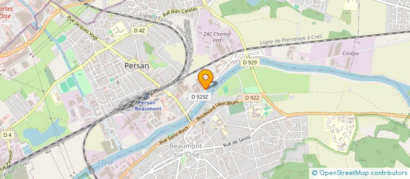 localisation de l'entreprise LTP  PERSAN