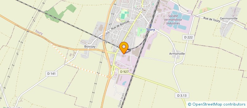 localisation de l'entreprise LTP ALARME à TOURY