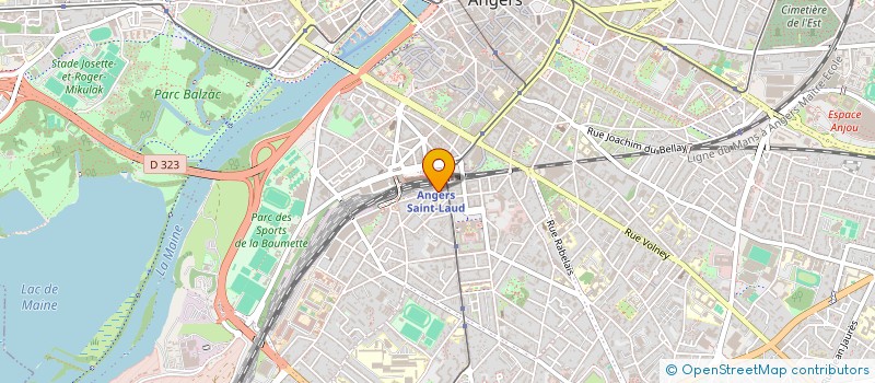 localisation de l'entreprise LTP FAIDHERBE à ANGERS