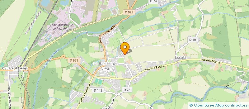 localisation de l'entreprise LTP GENIE CIVIL ET GABIONS  LA BARTHE-DE-NESTE