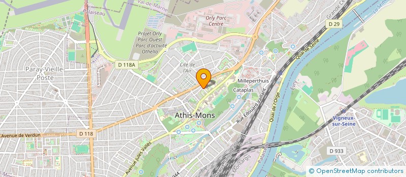 localisation de l'entreprise LTP LOGISTIQUE.COM à ATHIS-MONS
