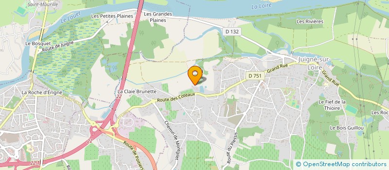 localisation de l'entreprise LTP56  LES GARENNES SUR LOIRE