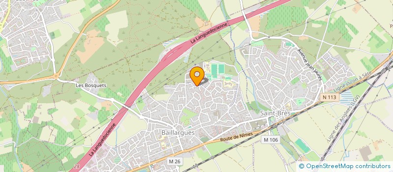 localisation de l'entreprise LTPK à BAILLARGUES