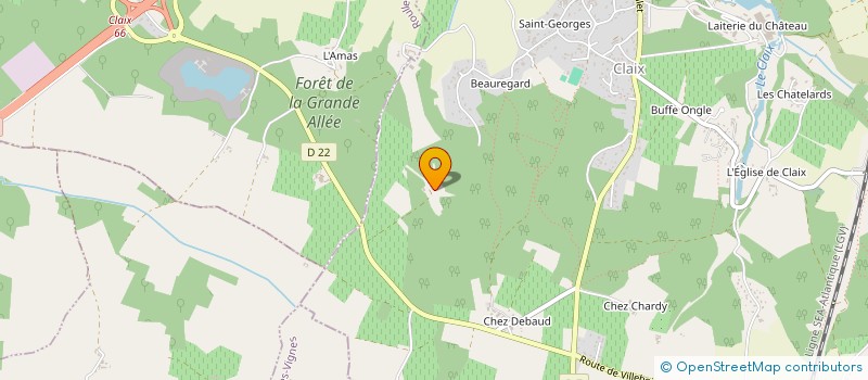 localisation de l'entreprise LTPL  CLAIX