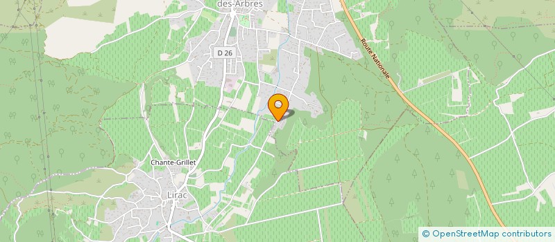 localisation de l'entreprise LTS  SAINT-LAURENT-DES-ARBRES