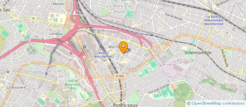 localisation de l'entreprise LTSD à ROSNY-SOUS-BOIS