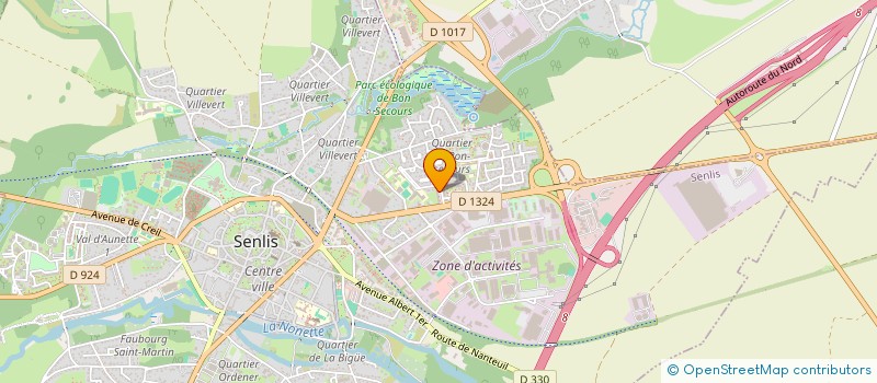 localisation de l'entreprise LTTL PLOMBERIE CHAUFFAGE  SENLIS