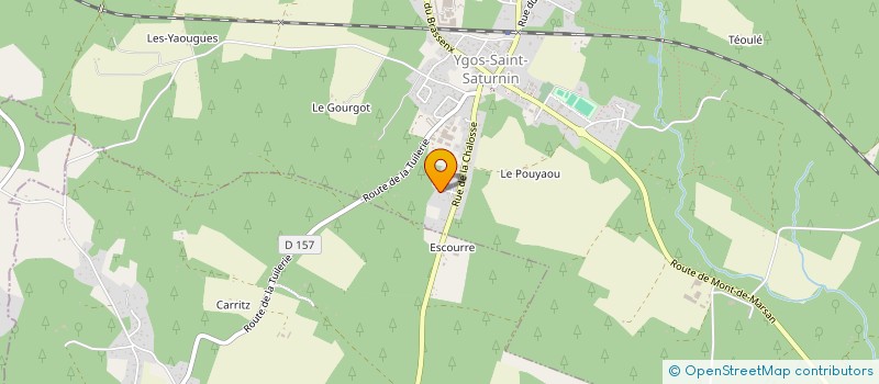 localisation de l'entreprise LTTP  YGOS-SAINT-SATURNIN