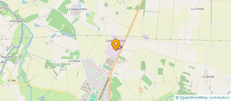 localisation de l'entreprise LTV à SAINT-PHILBERT-DE-BOUAINE