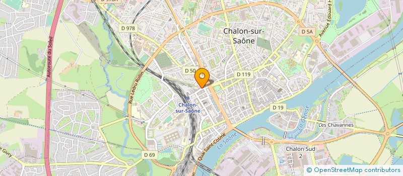 localisation de l'entreprise LTV SERVICE SARL à CHALON-SUR-SAONE