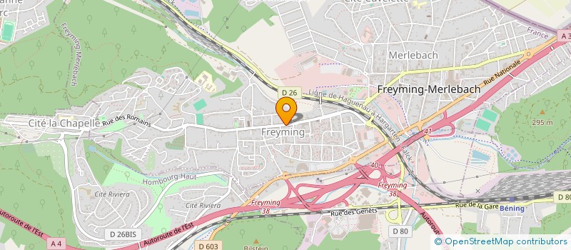 localisation de l'entreprise LTY GROUPE à FREYMING-MERLEBACH