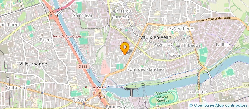 localisation de l'entreprise LTZ BATIMENT  VAULX-EN-VELIN