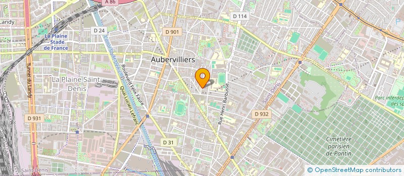 localisation de l'entreprise LU  AUBERVILLIERS