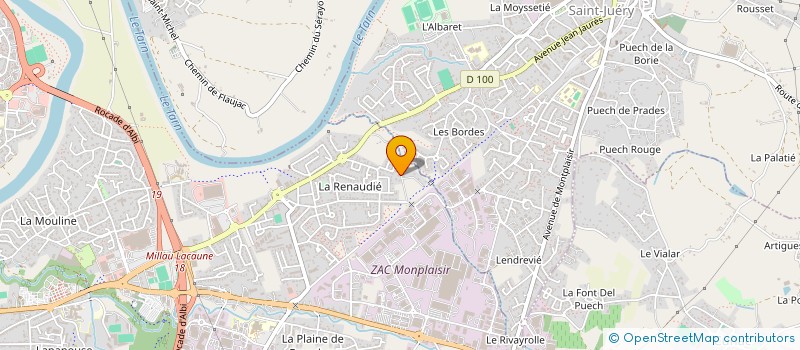 localisation de l'entreprise LU LYZERNAT à ALBI