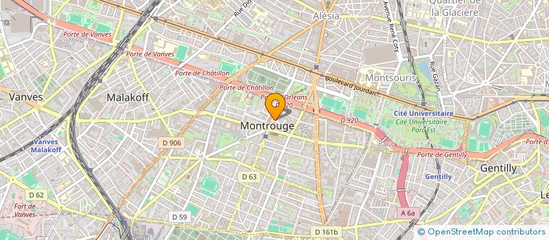 localisation de l'entreprise LUA VANG à MONTROUGE