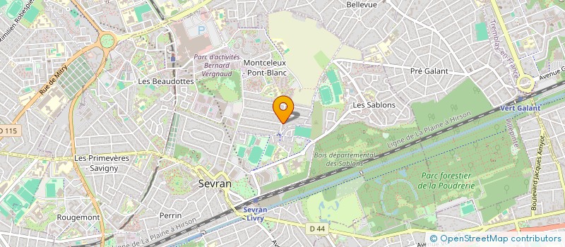 localisation de l'entreprise LUAC à SEVRAN