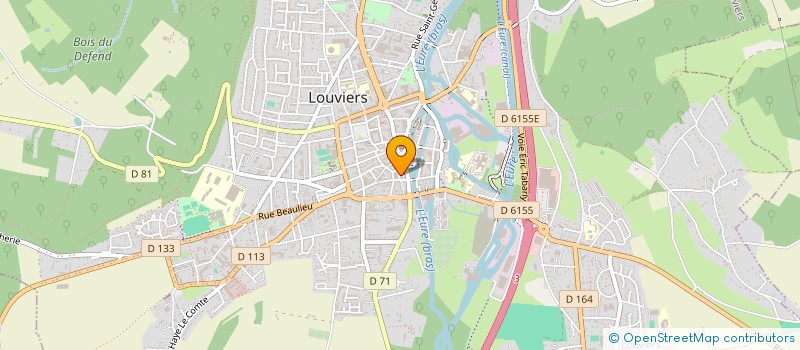 localisation de l'entreprise LUANE à LOUVIERS