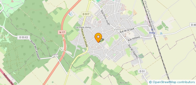 localisation de l'entreprise LUAP à VIMY