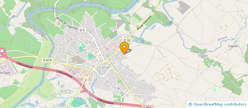 localisation de l'entreprise LUAXTONIE  GIGNAC