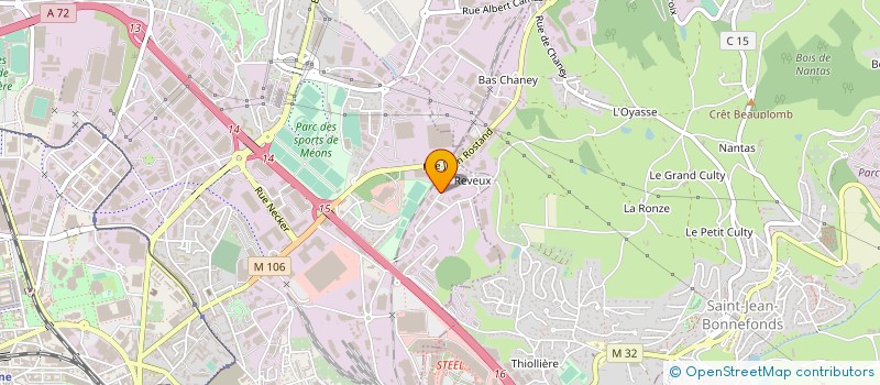 localisation de l'entreprise LUB INDUSTRIE - L.I. à SAINT-ETIENNE