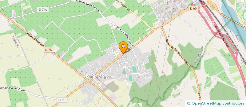 localisation de l'entreprise LUB'ORGON  PLAN-D'ORGON