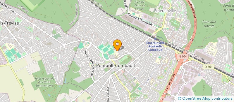 localisation de l'entreprise LUB SPORTIF PAJOT 1 à PONTAULT-COMBAULT
