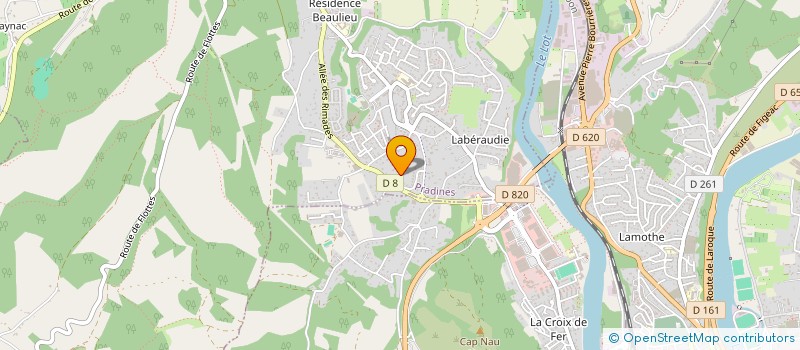 localisation de l'entreprise LUBA COM  PRADINES