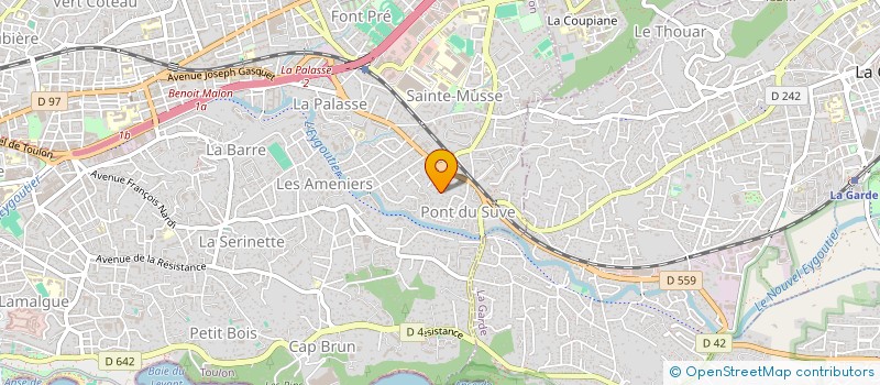 localisation de l'entreprise LUBANO  TOULON