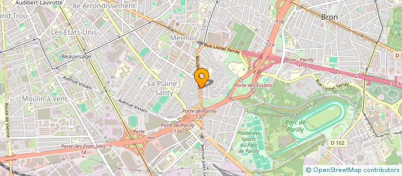 localisation de l'entreprise LUBAT  VENISSIEUX