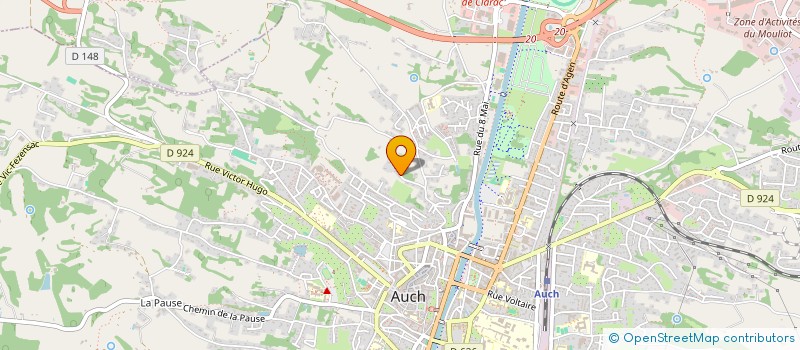localisation de l'entreprise LUBAT à AUCH