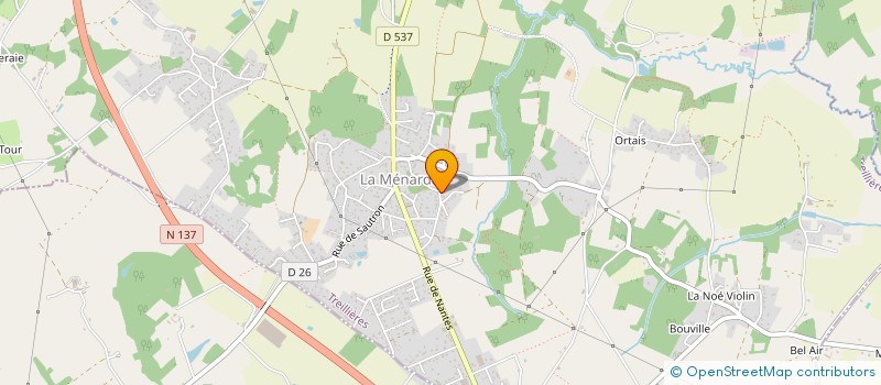 localisation de l'entreprise LUBAT RENOVE à TREILLIERES