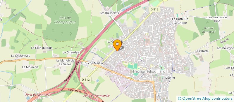 localisation de l'entreprise LUBDENIEL  THORIGNE-FOUILLARD