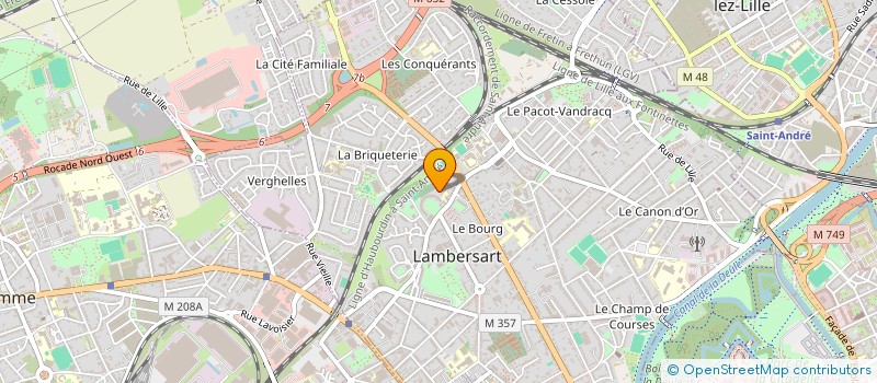 localisation de l'entreprise LUBEAU HOLDING à LAMBERSART