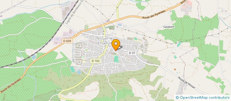 localisation de l'entreprise LUBENS  NISSAN-LEZ-ENSERUNE