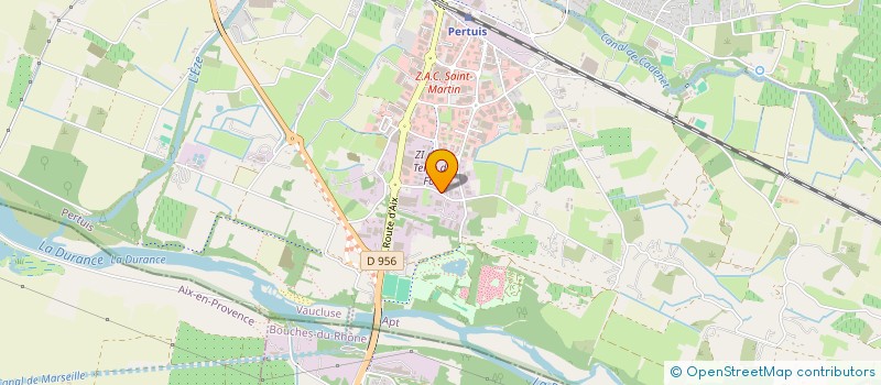 localisation de l'entreprise LUBERON 84  PERTUIS