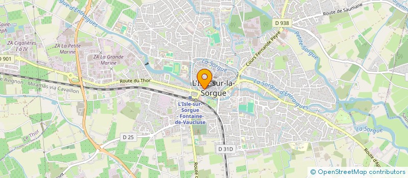 localisation de l'entreprise LUBERON IMMOBILIER à L'ISLE-SUR-LA-SORGUE